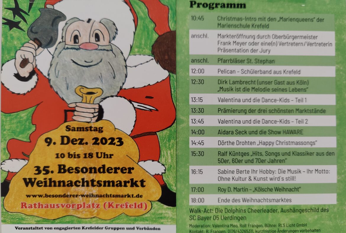 Besonderer Weihnachtsmarkt am 09.12.2023 Schule am Uerdinger Rundweg